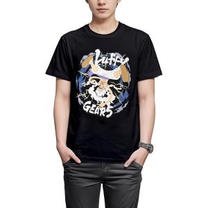 Fine Plus One Piece One Piece Luffy Gear 5 T-shirt, Short Sleeve, Dawn Goods